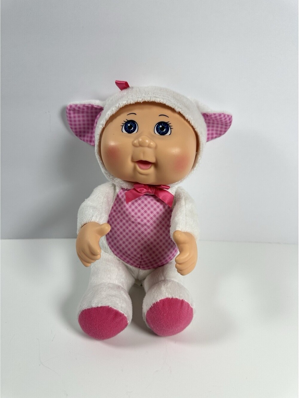 CPK Cabbage Patch Cutie Baby Doll 10" White & Pink Lamb Farm Friends
